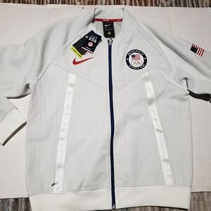Rare $300 Nike Team USA Olympics Media Day Full-Zip Jacket  Sz M CK4567-100 NWT